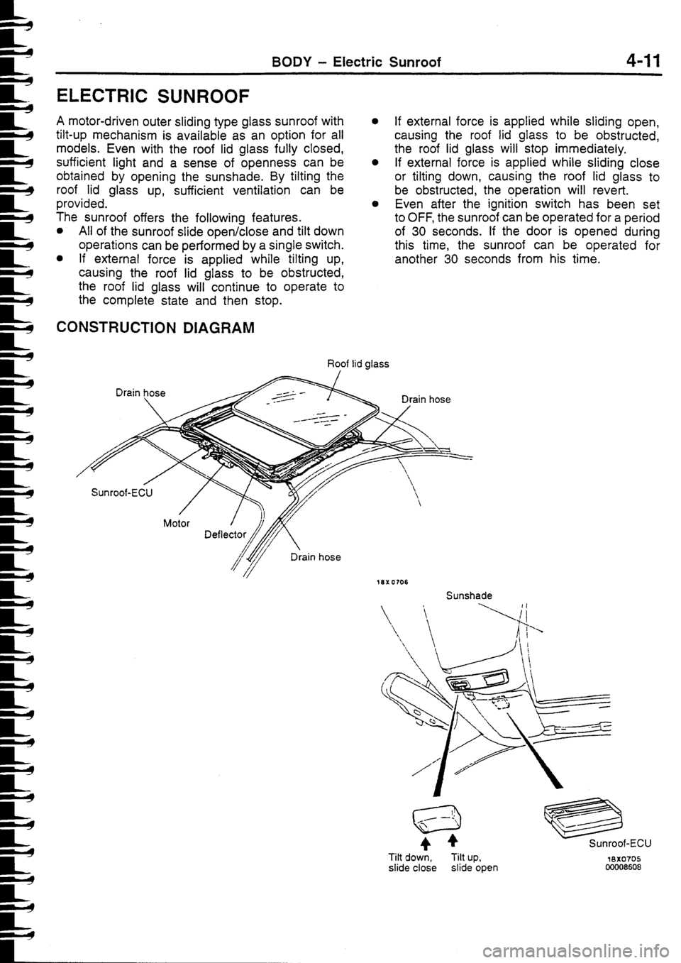MITSUBISHI FTO 1998  Technical Information Manual 