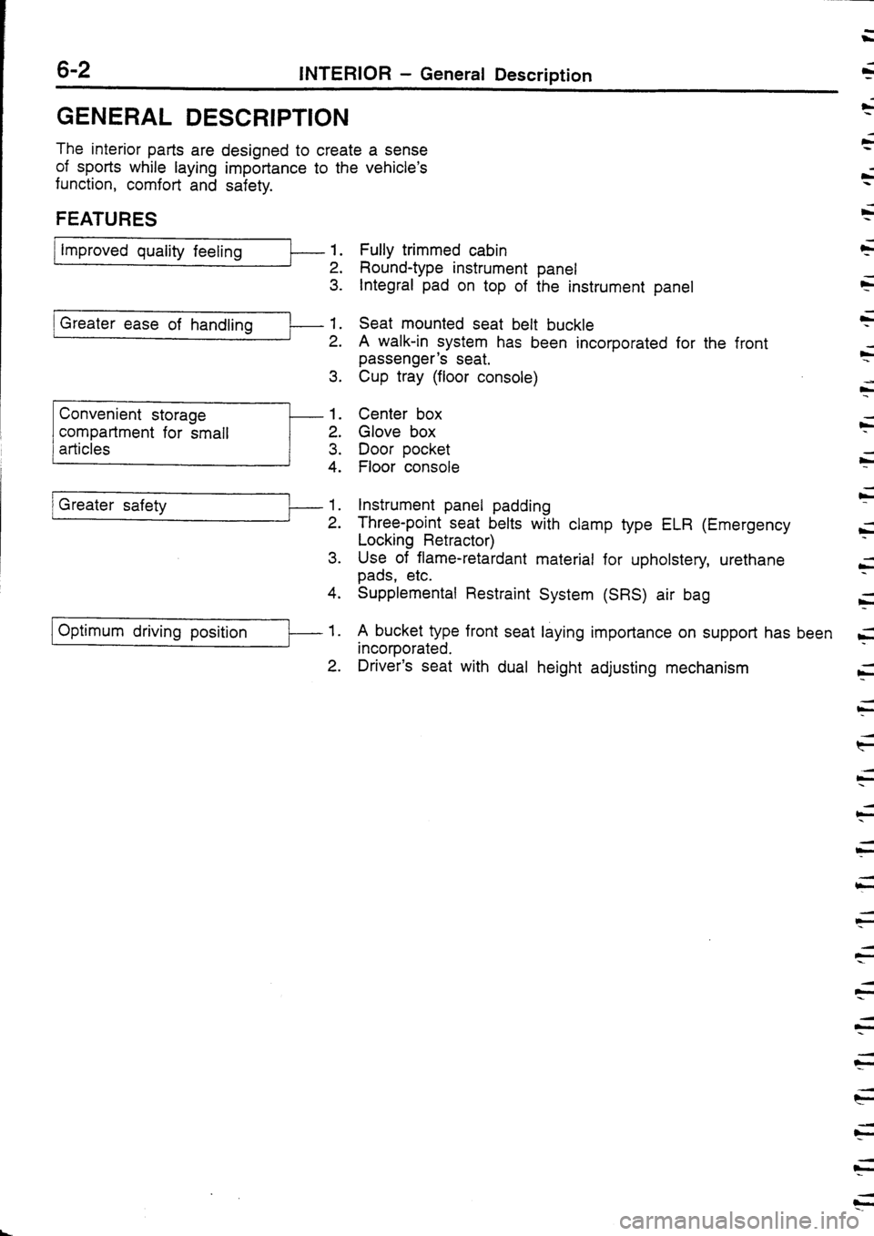 MITSUBISHI FTO 1998  Technical Information Manual 