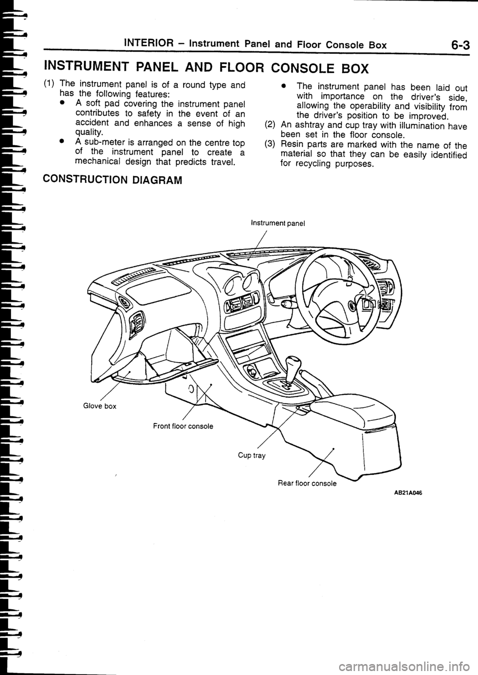 MITSUBISHI FTO 1998  Technical Information Manual 