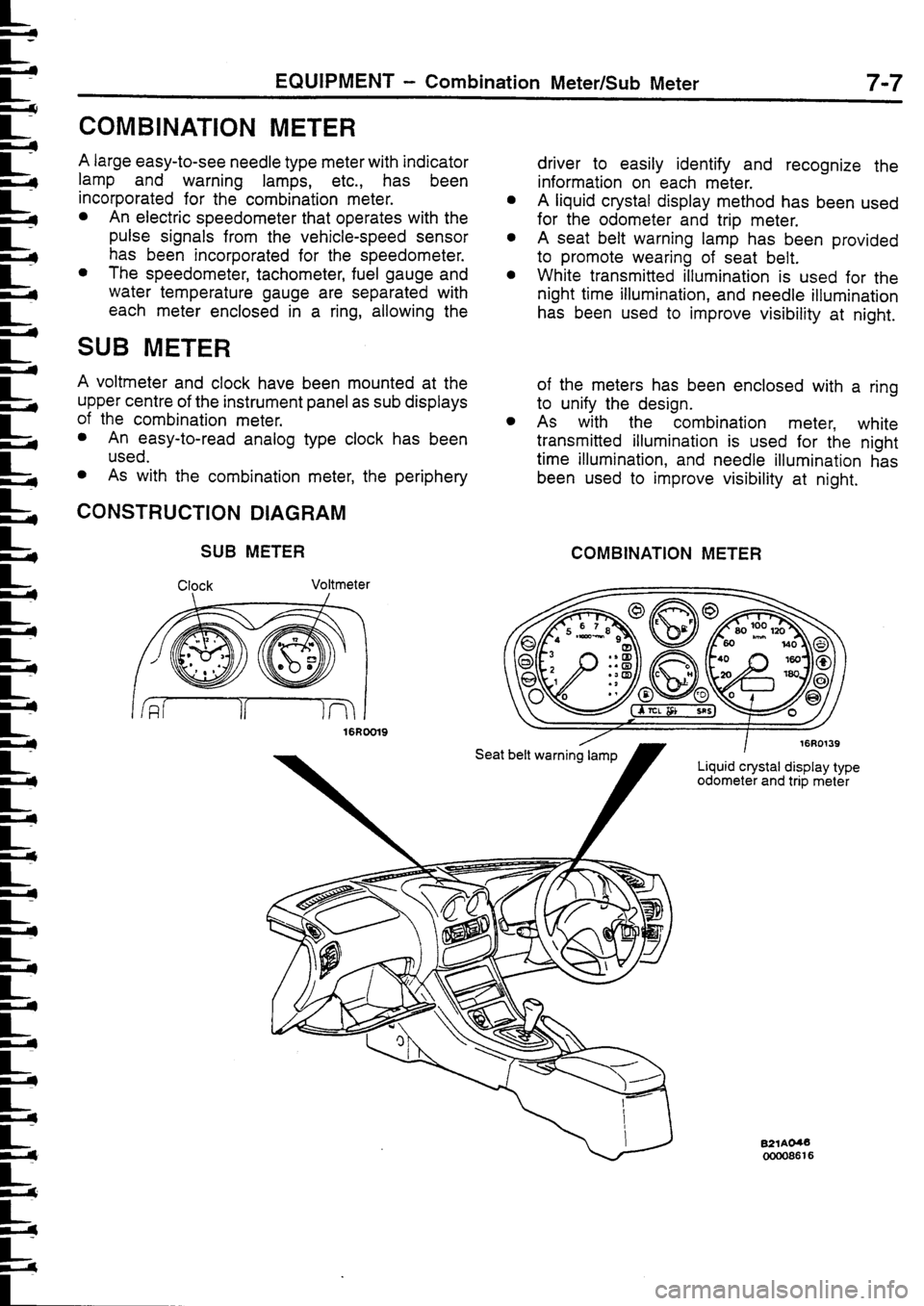MITSUBISHI FTO 1998  Technical Information Manual 