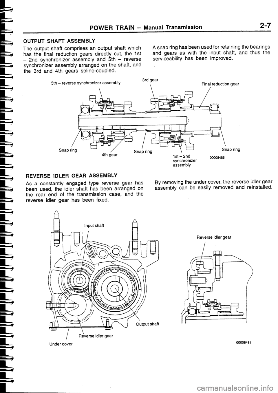 MITSUBISHI FTO 1998  Technical Information Manual 