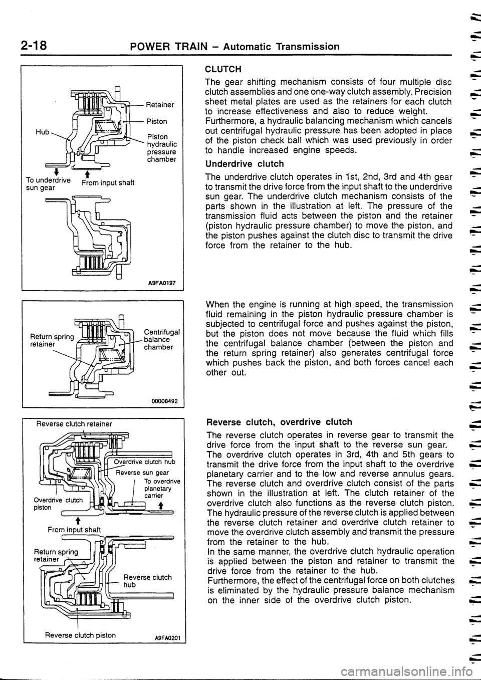 MITSUBISHI FTO 1998  Technical Information Manual 