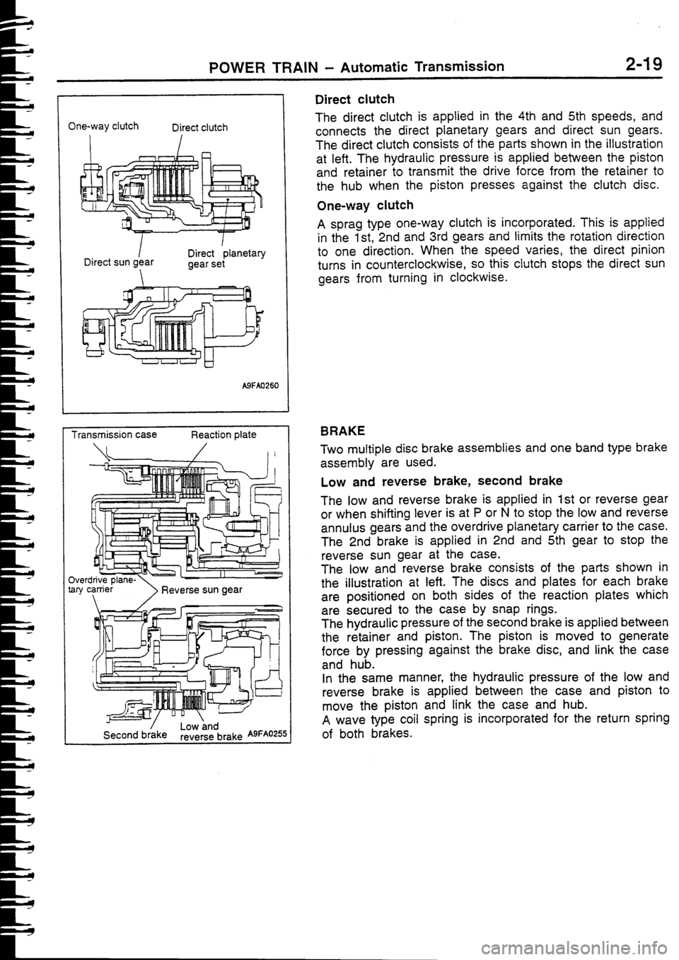 MITSUBISHI FTO 1998  Technical Information Manual 