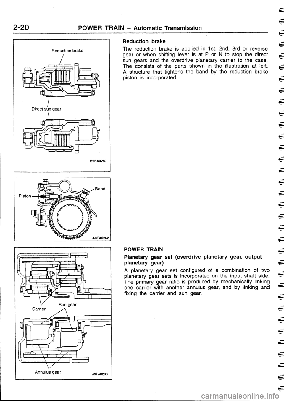MITSUBISHI FTO 1998  Technical Information Manual 