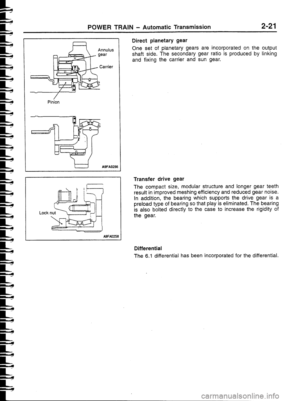 MITSUBISHI FTO 1998  Technical Information Manual 