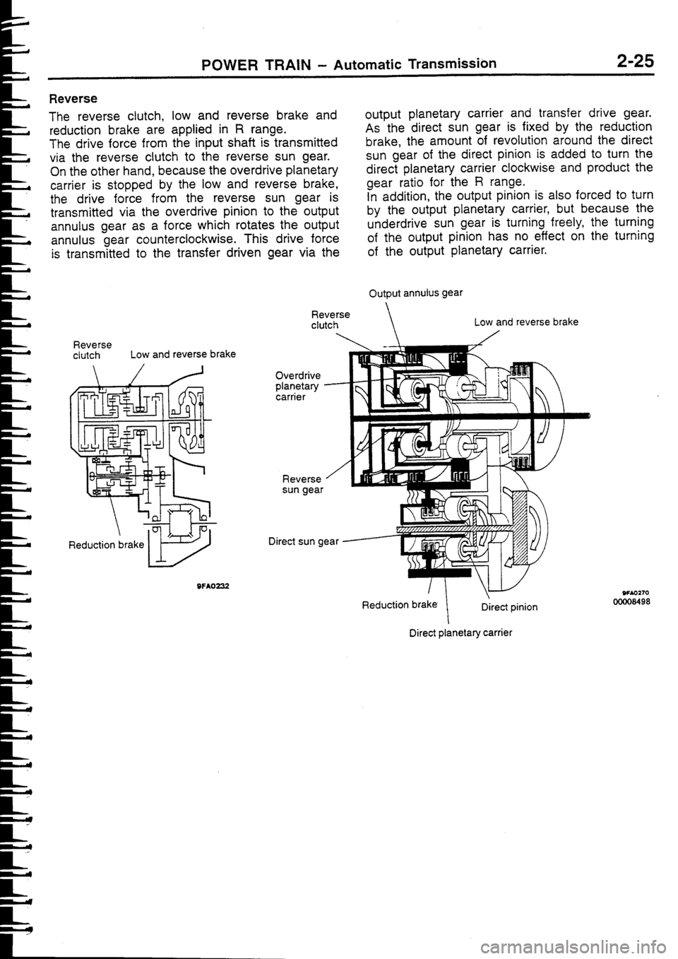 MITSUBISHI FTO 1998  Technical Information Manual 