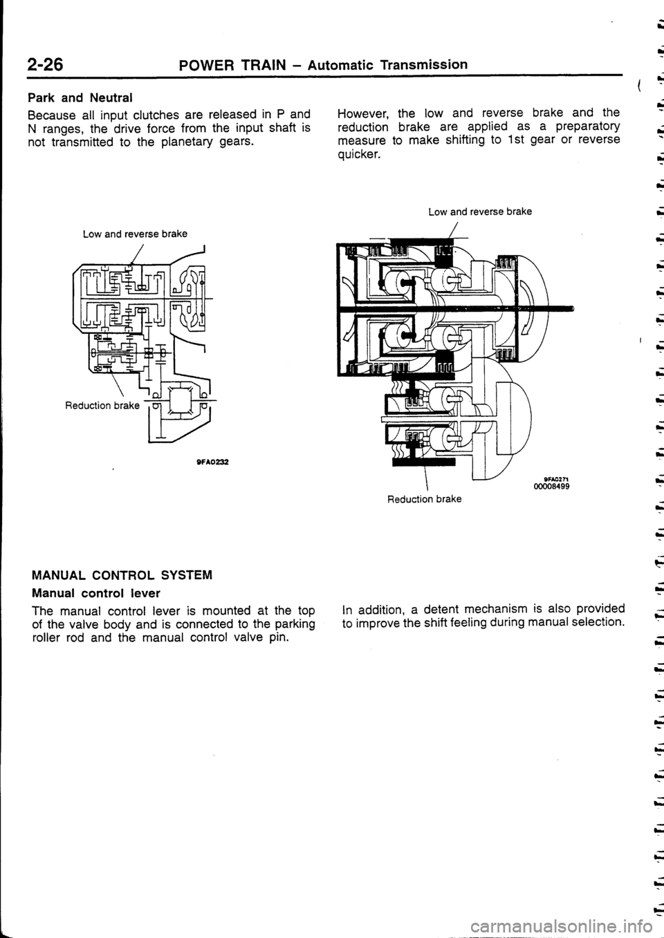 MITSUBISHI FTO 1998  Technical Information Manual 