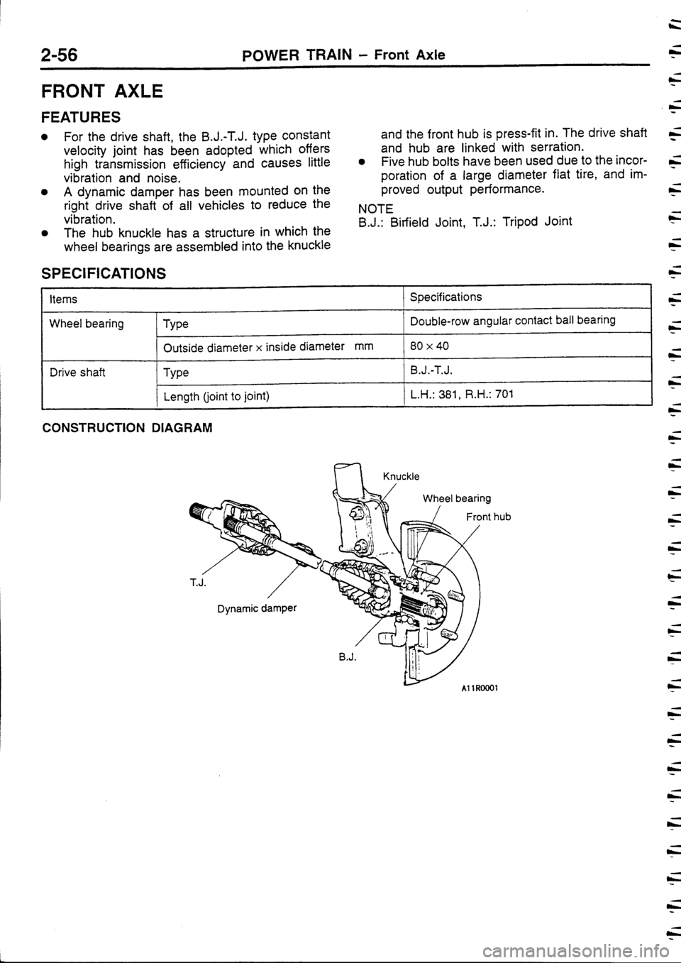 MITSUBISHI FTO 1998  Technical Information Manual 