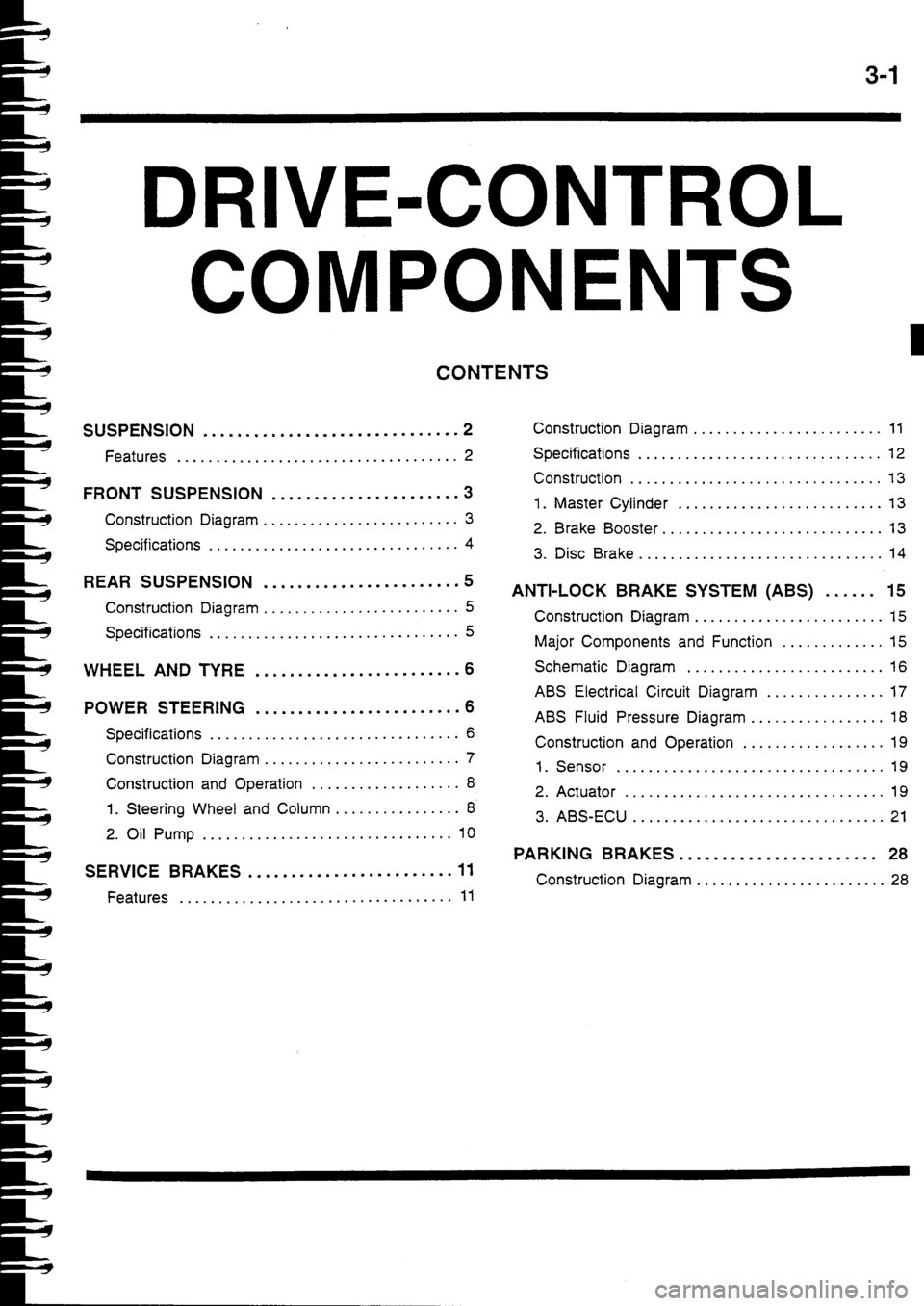 MITSUBISHI FTO 1998  Technical Information Manual 