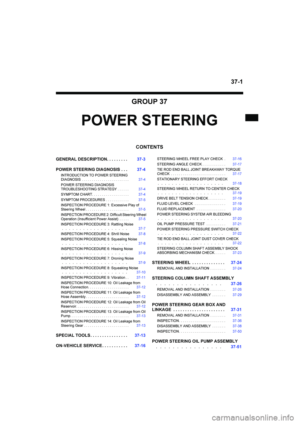 MITSUBISHI GALANT 2004  Workshop Manual 
	


















	































