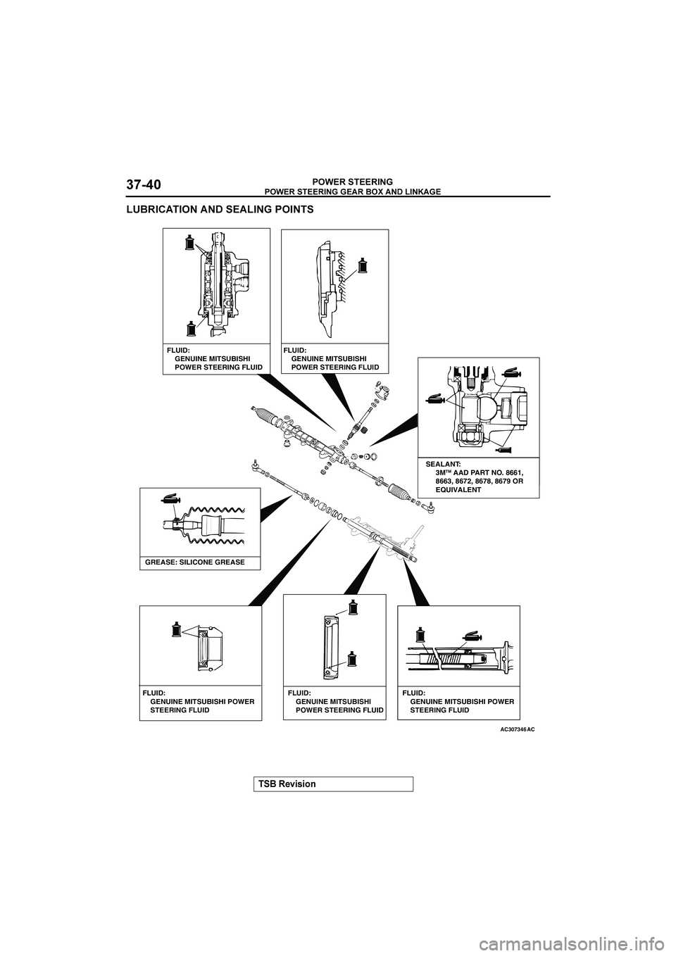 MITSUBISHI GALANT 2004  Workshop Manual 




 !
$%&&()




=
	


AC307346AC
GREASE: SILICONE GREASE
SEALANT: 
     3MTM AAD PART NO. 8661, 
     8663, 8672, 8678, 86
