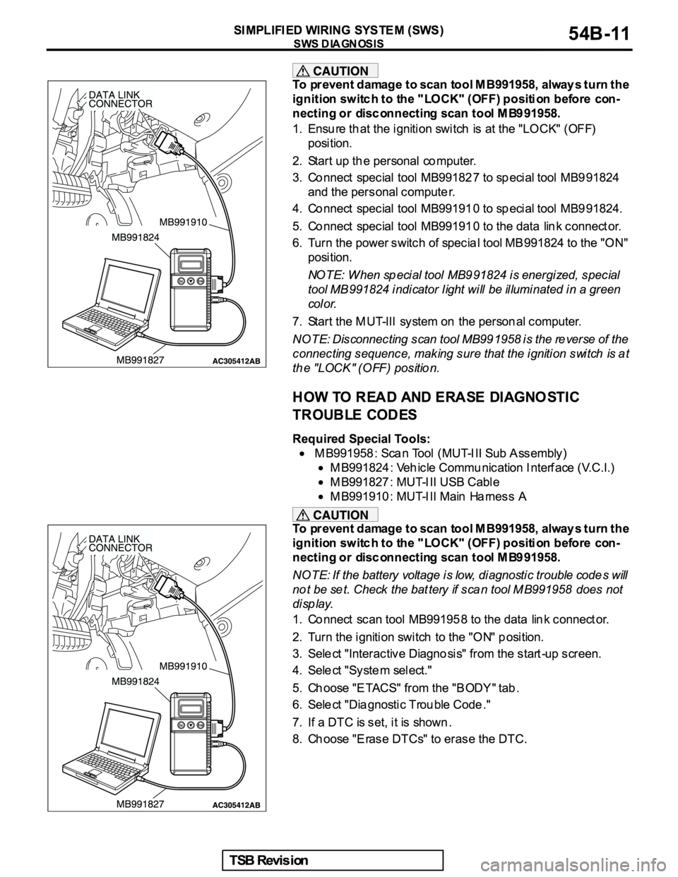 MITSUBISHI GALANT 2005  Service Repair Manual 