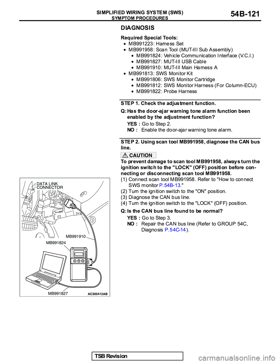 MITSUBISHI GALANT 2005  Service Repair Manual 