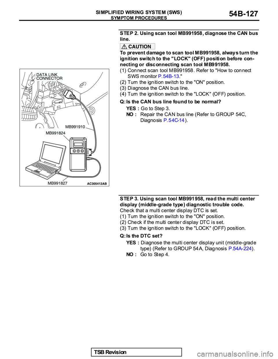 MITSUBISHI GALANT 2005  Service Repair Manual 