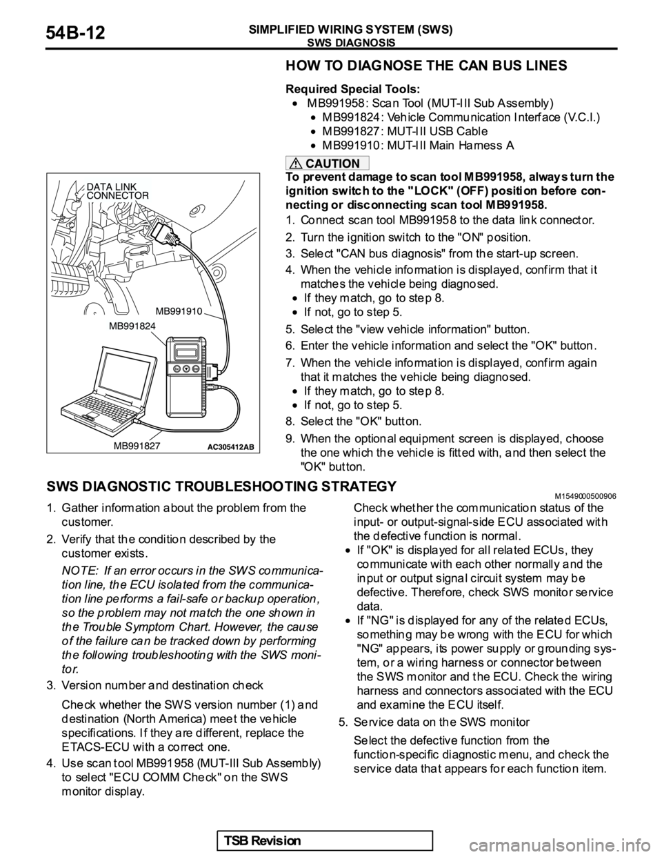 MITSUBISHI GALANT 2005  Service Repair Manual 