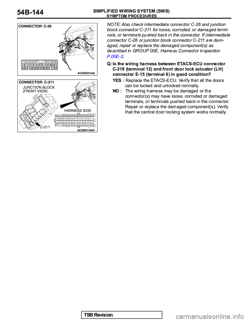 MITSUBISHI GALANT 2005  Service Repair Manual 