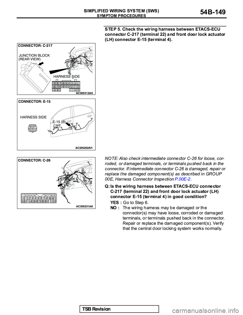 MITSUBISHI GALANT 2005  Service Repair Manual 