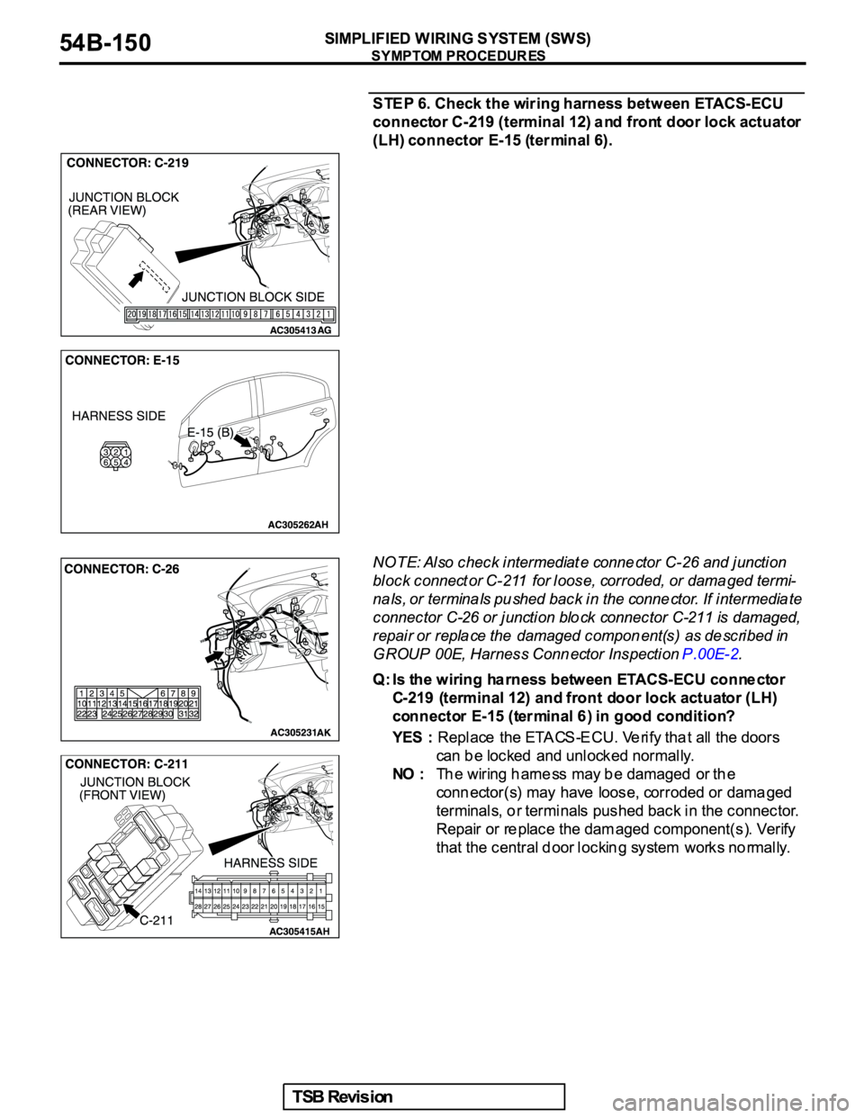 MITSUBISHI GALANT 2005  Service Repair Manual 