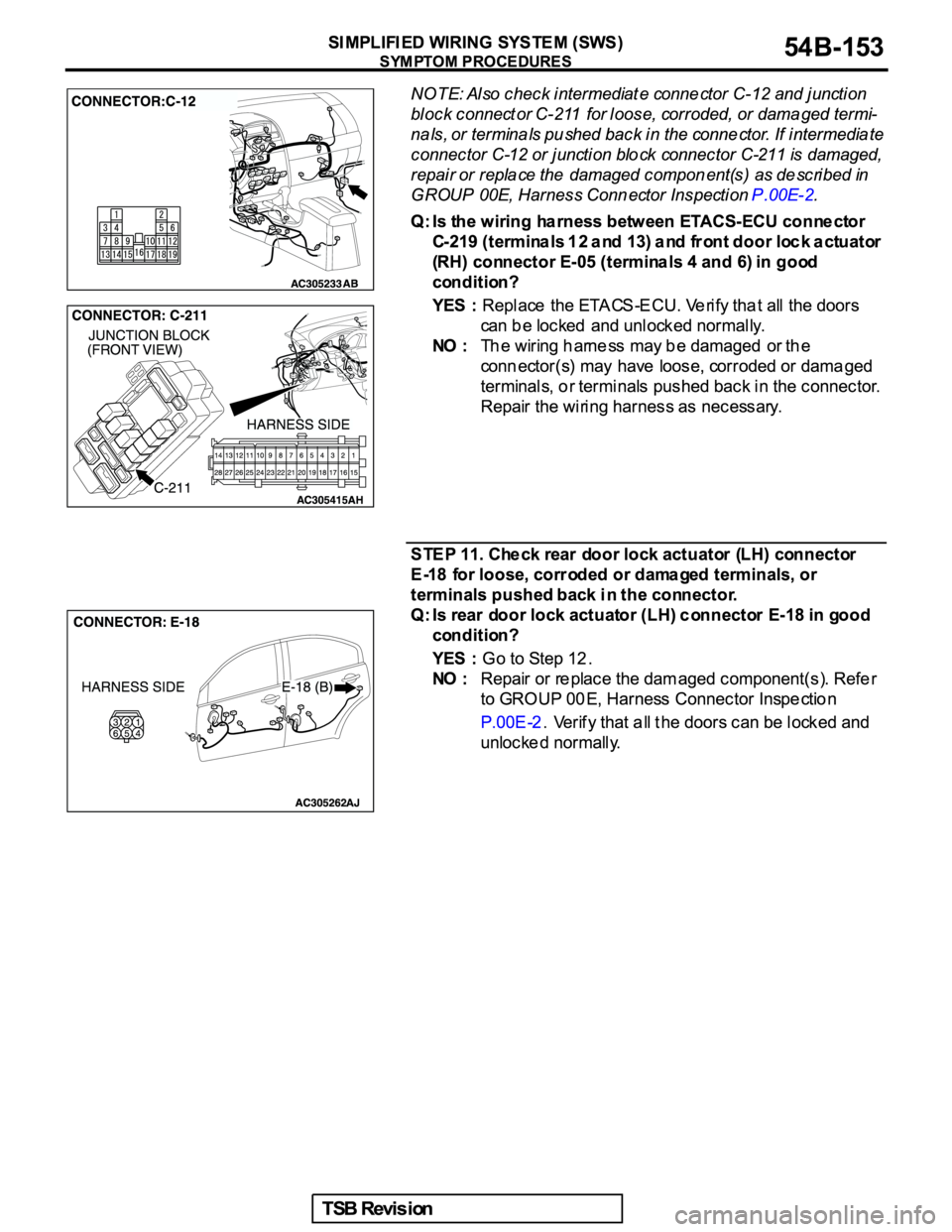 MITSUBISHI GALANT 2005  Service Repair Manual 
