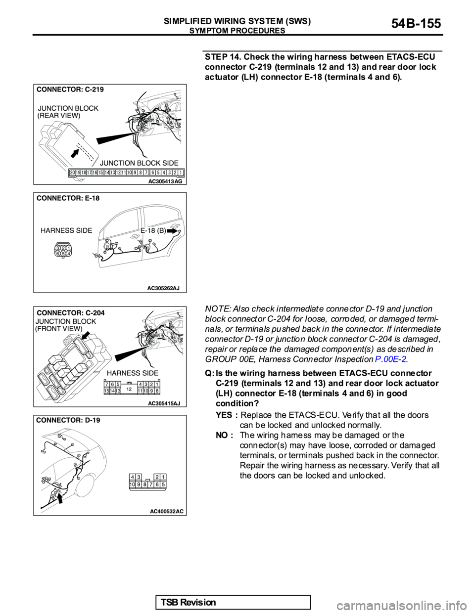 MITSUBISHI GALANT 2005  Service Repair Manual 