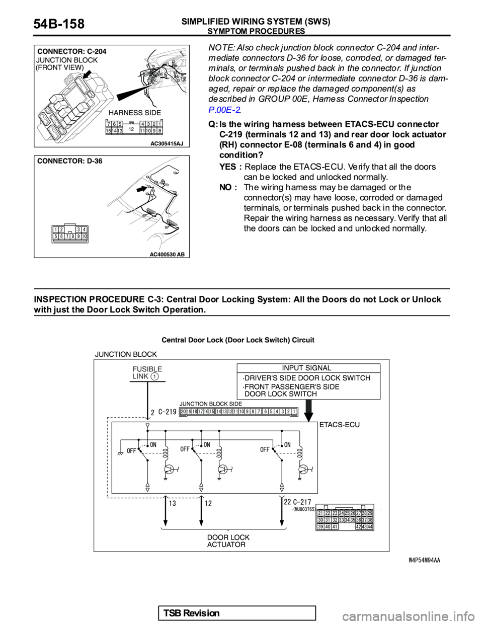 MITSUBISHI GALANT 2005  Service Repair Manual 