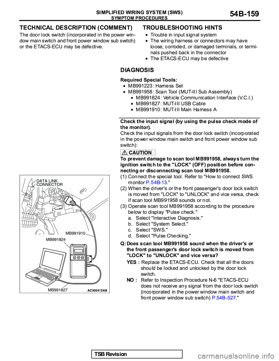 MITSUBISHI GALANT 2005  Service Repair Manual 