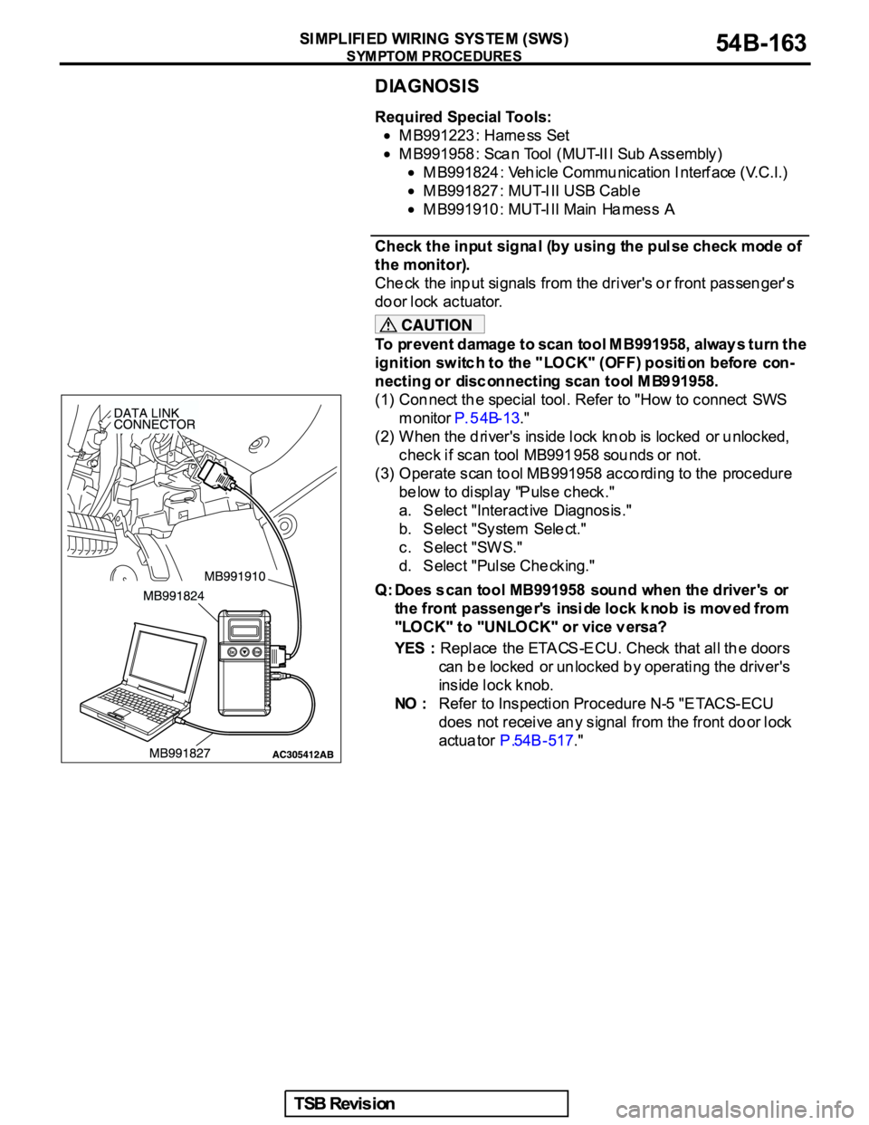 MITSUBISHI GALANT 2005  Service Repair Manual 