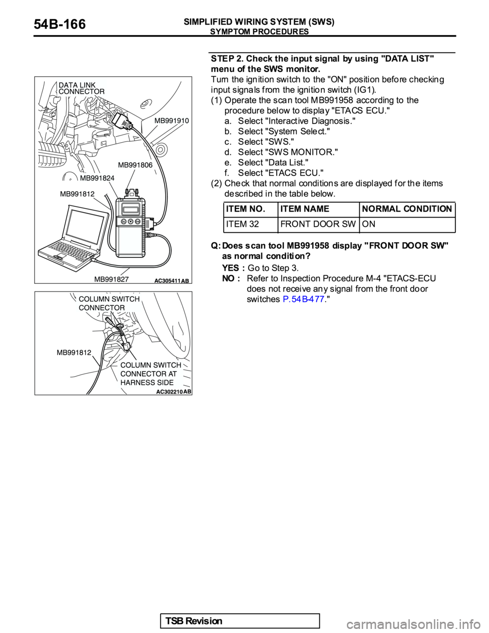 MITSUBISHI GALANT 2005  Service Repair Manual 