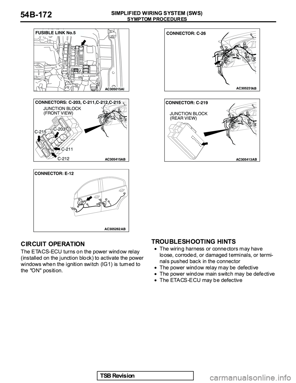 MITSUBISHI GALANT 2005  Service Repair Manual 