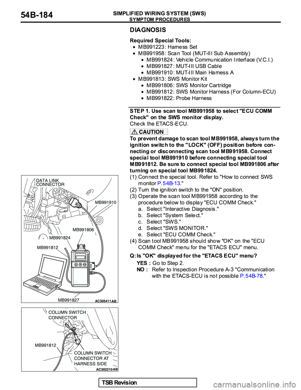 MITSUBISHI GALANT 2005  Service Repair Manual 
