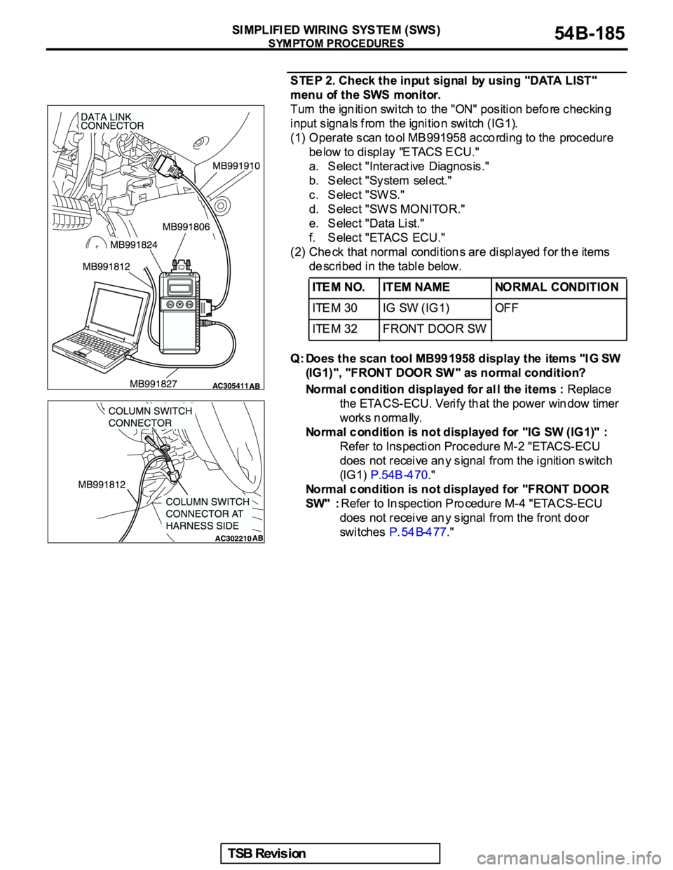 MITSUBISHI GALANT 2005  Service Repair Manual 