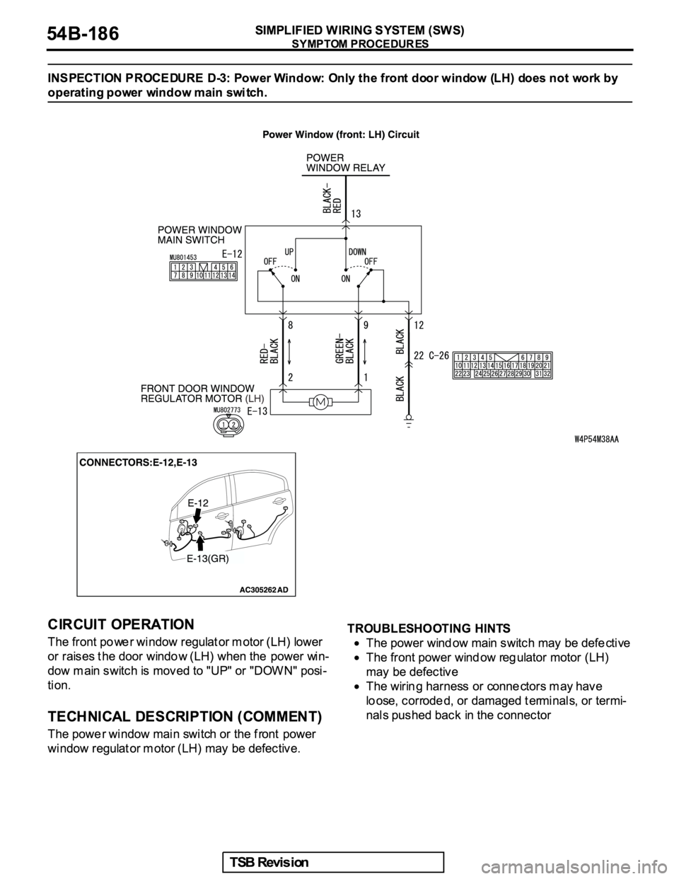 MITSUBISHI GALANT 2005  Service Repair Manual 