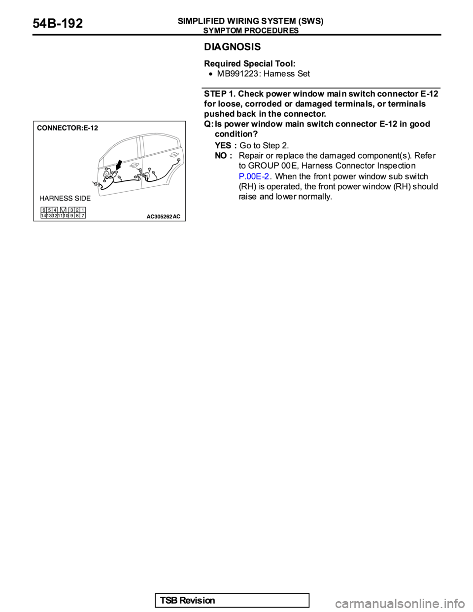 MITSUBISHI GALANT 2005  Service Repair Manual 