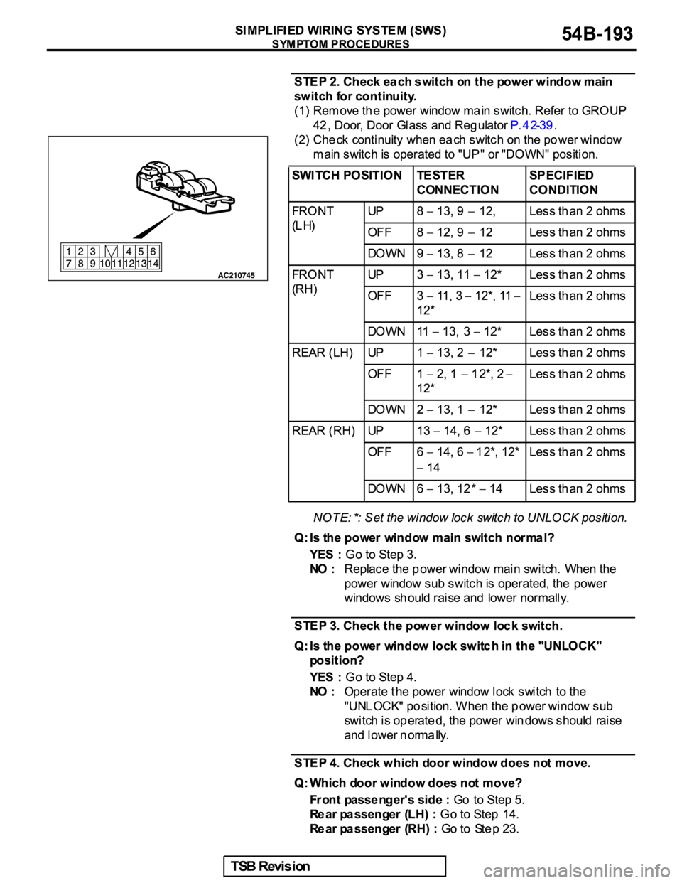 MITSUBISHI GALANT 2005  Service Repair Manual 