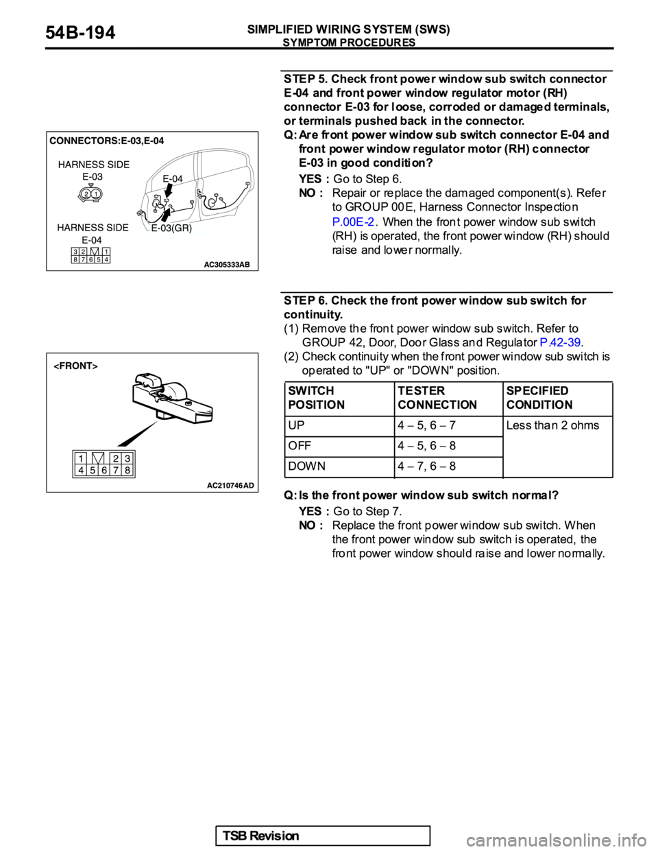 MITSUBISHI GALANT 2005  Service Repair Manual 