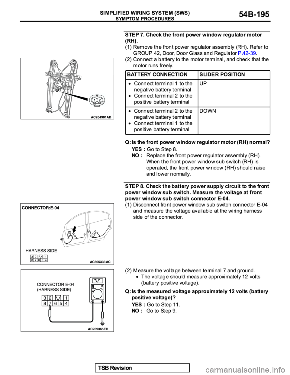 MITSUBISHI GALANT 2005  Service Repair Manual 