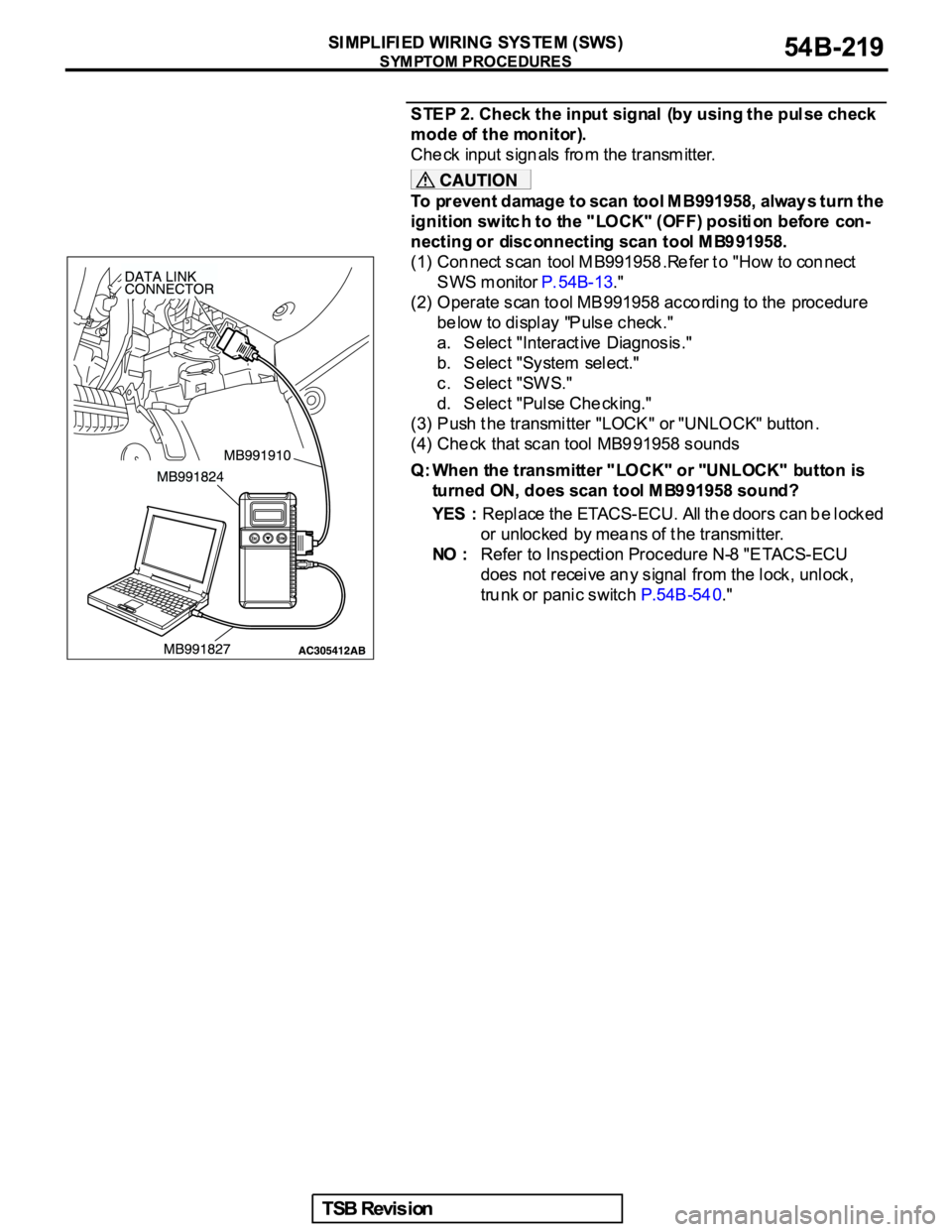 MITSUBISHI GALANT 2005  Service Repair Manual 