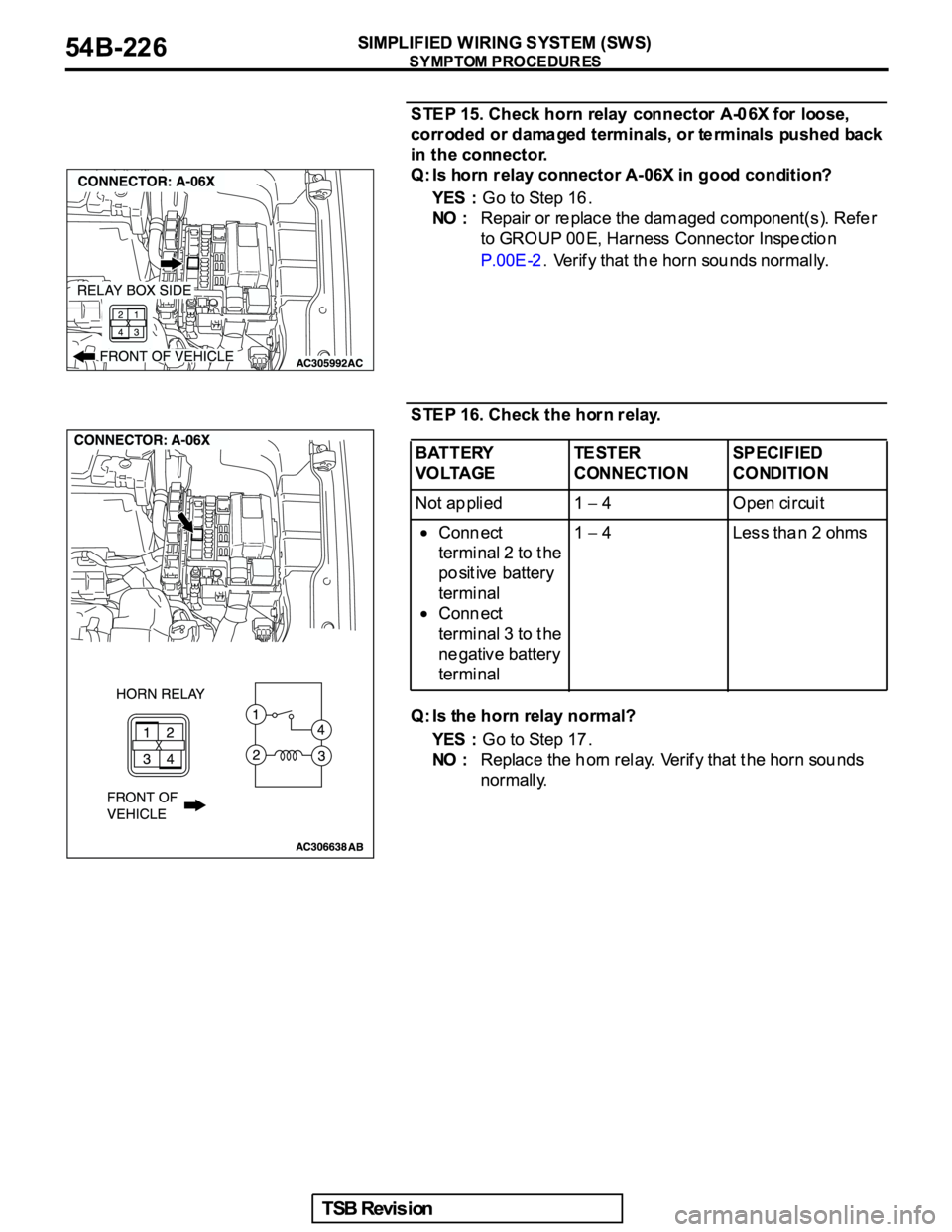 MITSUBISHI GALANT 2005  Service Repair Manual 