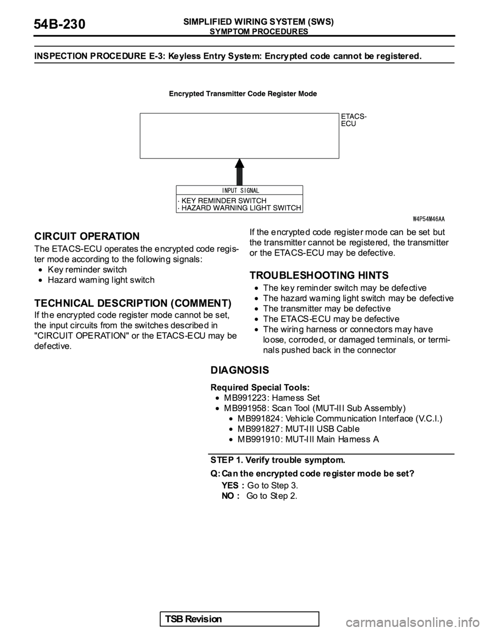 MITSUBISHI GALANT 2005  Service Repair Manual 
