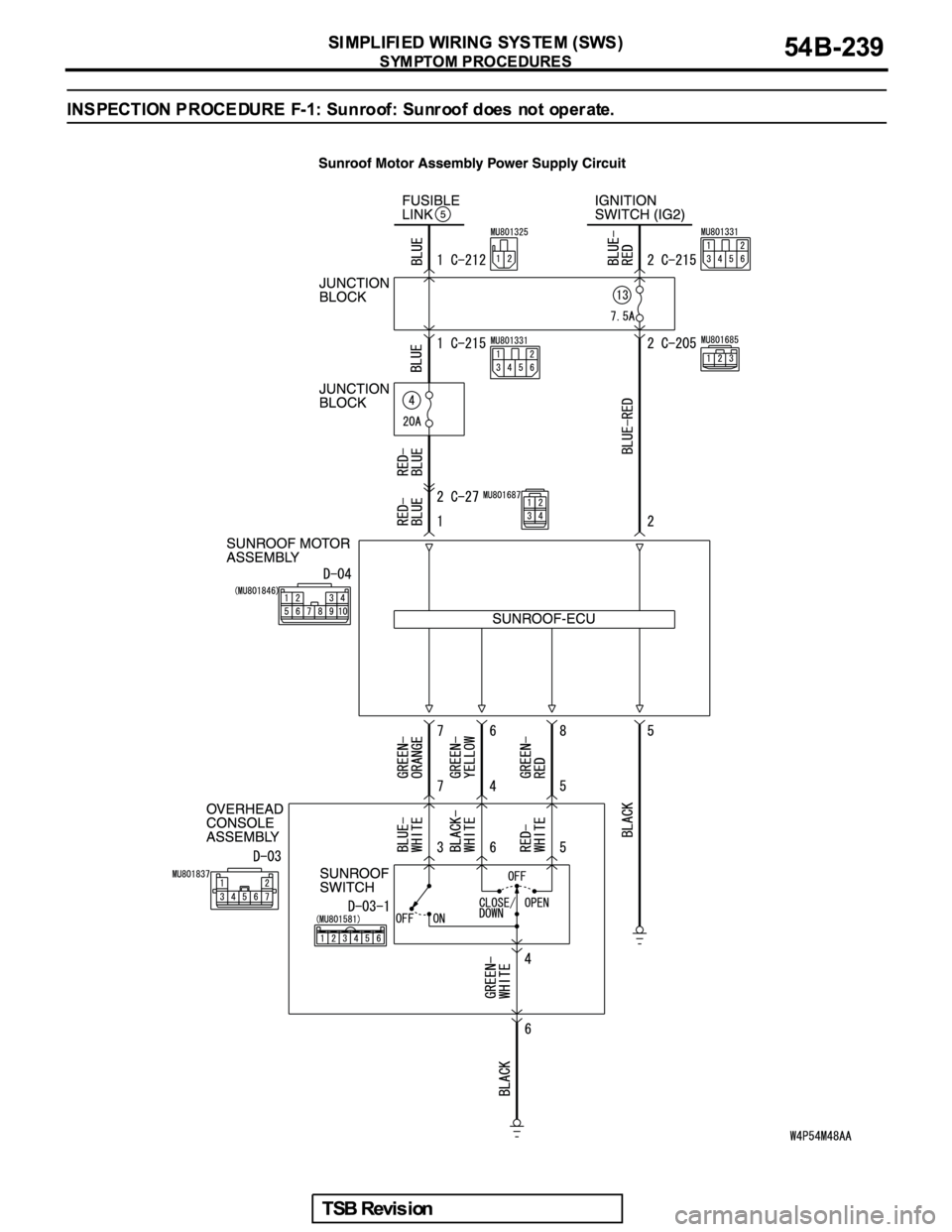 MITSUBISHI GALANT 2005  Service Repair Manual 
