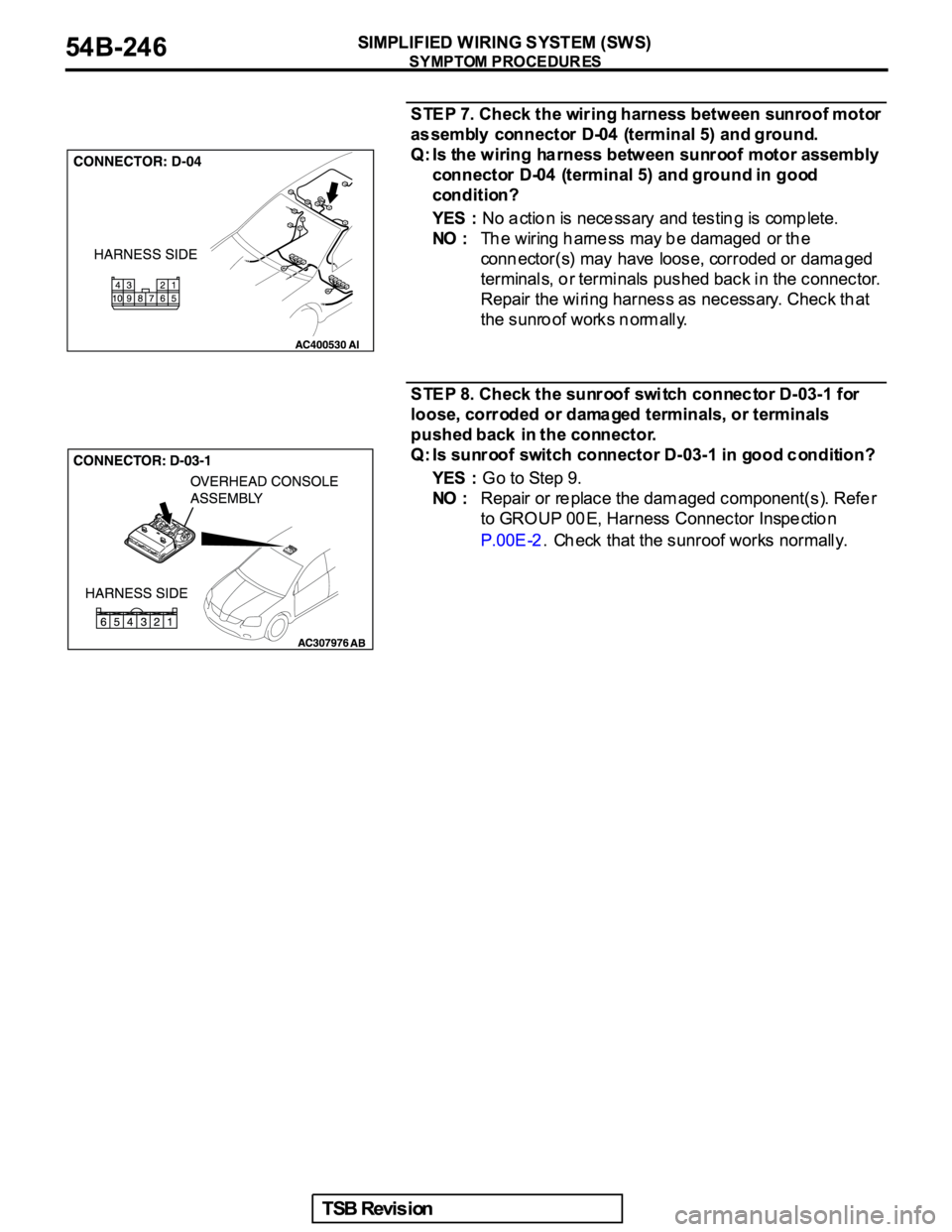 MITSUBISHI GALANT 2005  Service Repair Manual 