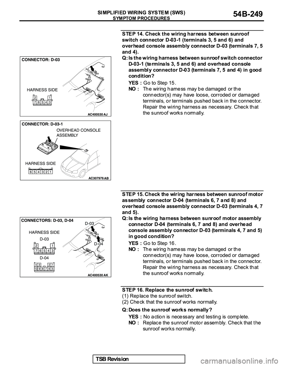 MITSUBISHI GALANT 2005  Service Repair Manual 