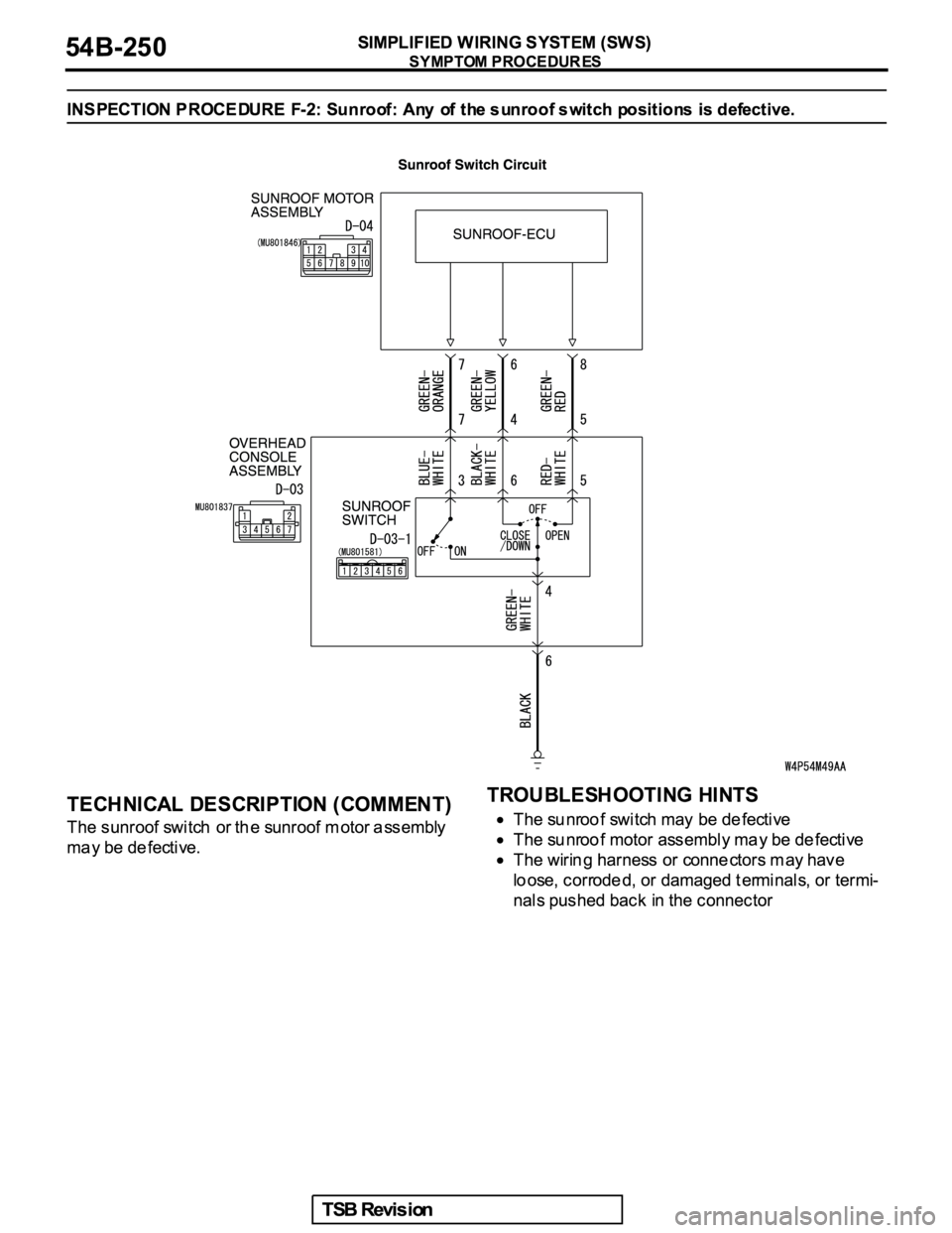 MITSUBISHI GALANT 2005  Service Repair Manual 