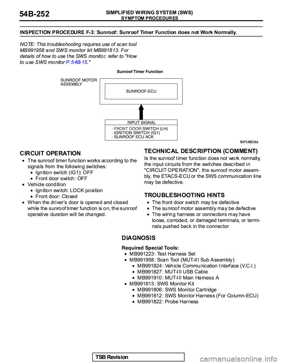 MITSUBISHI GALANT 2005  Service Repair Manual 