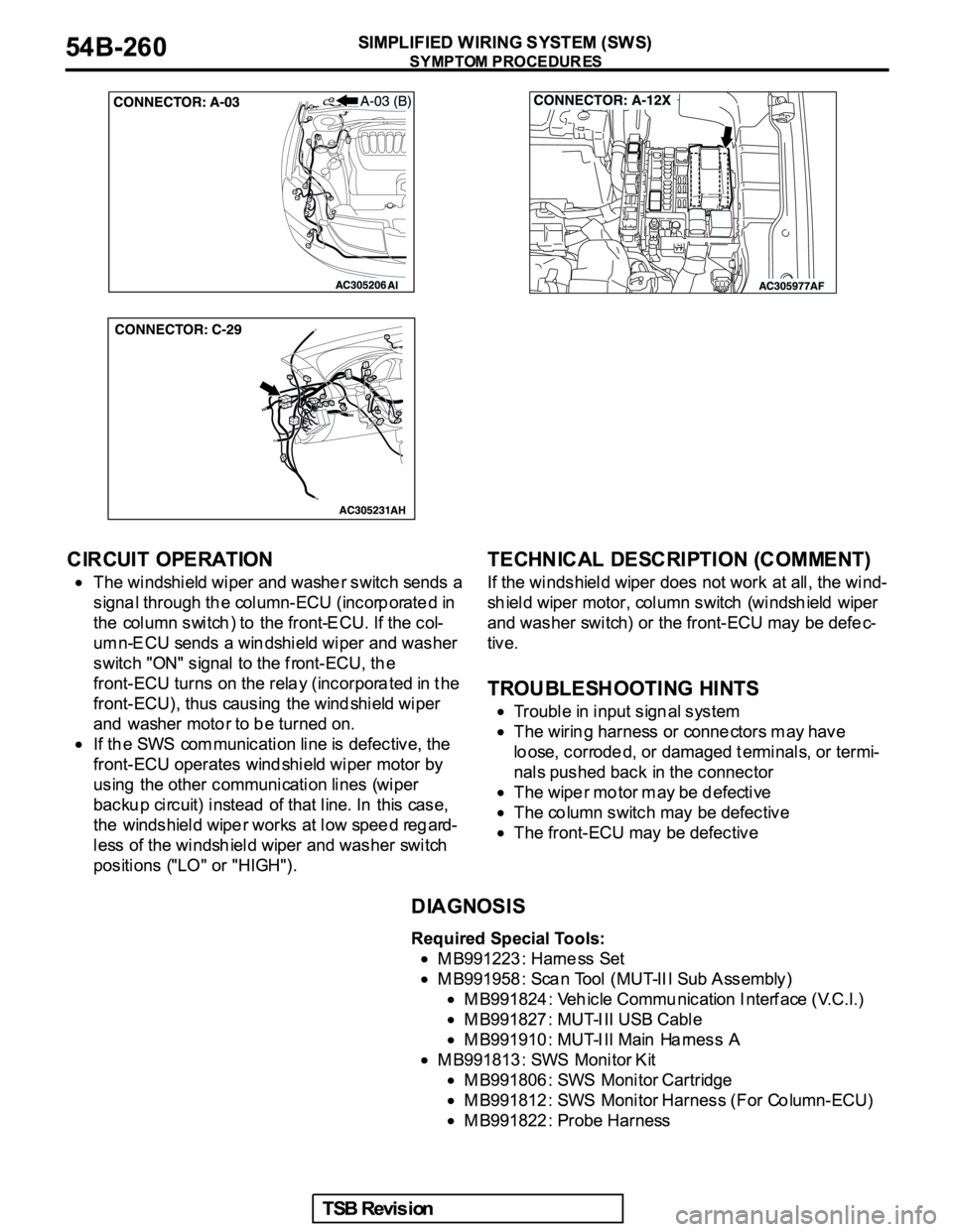 MITSUBISHI GALANT 2005  Service Repair Manual 