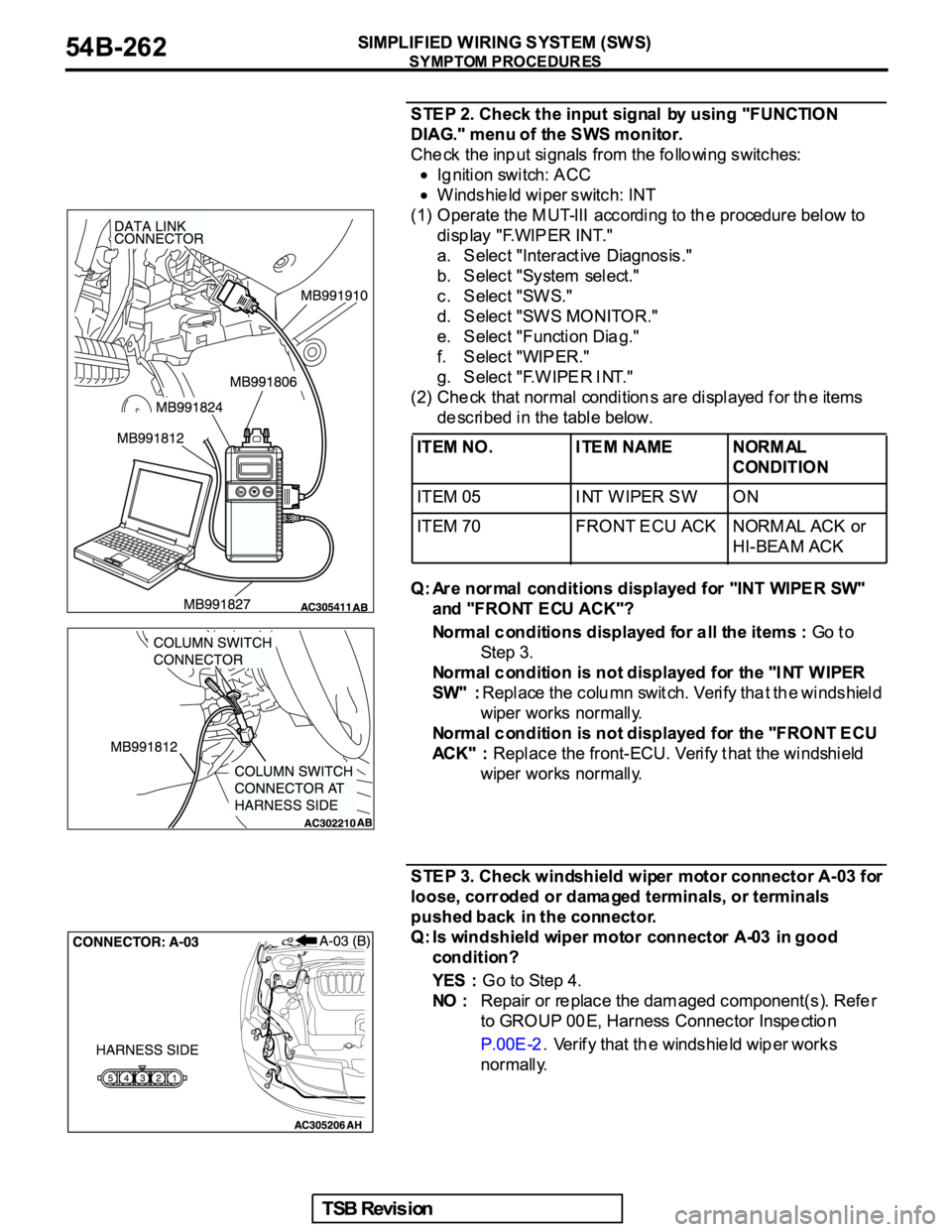 MITSUBISHI GALANT 2005  Service Repair Manual 