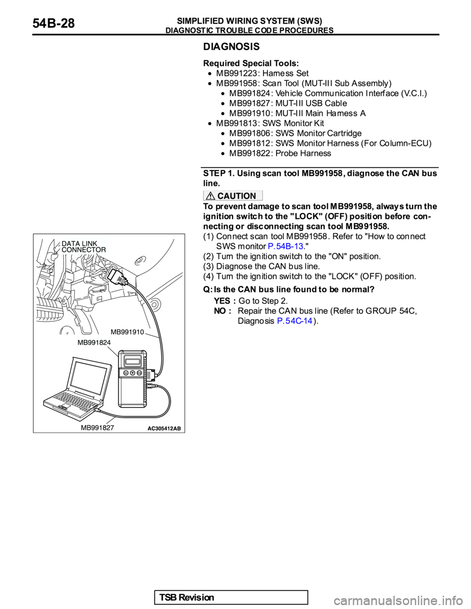 MITSUBISHI GALANT 2005  Service Repair Manual 