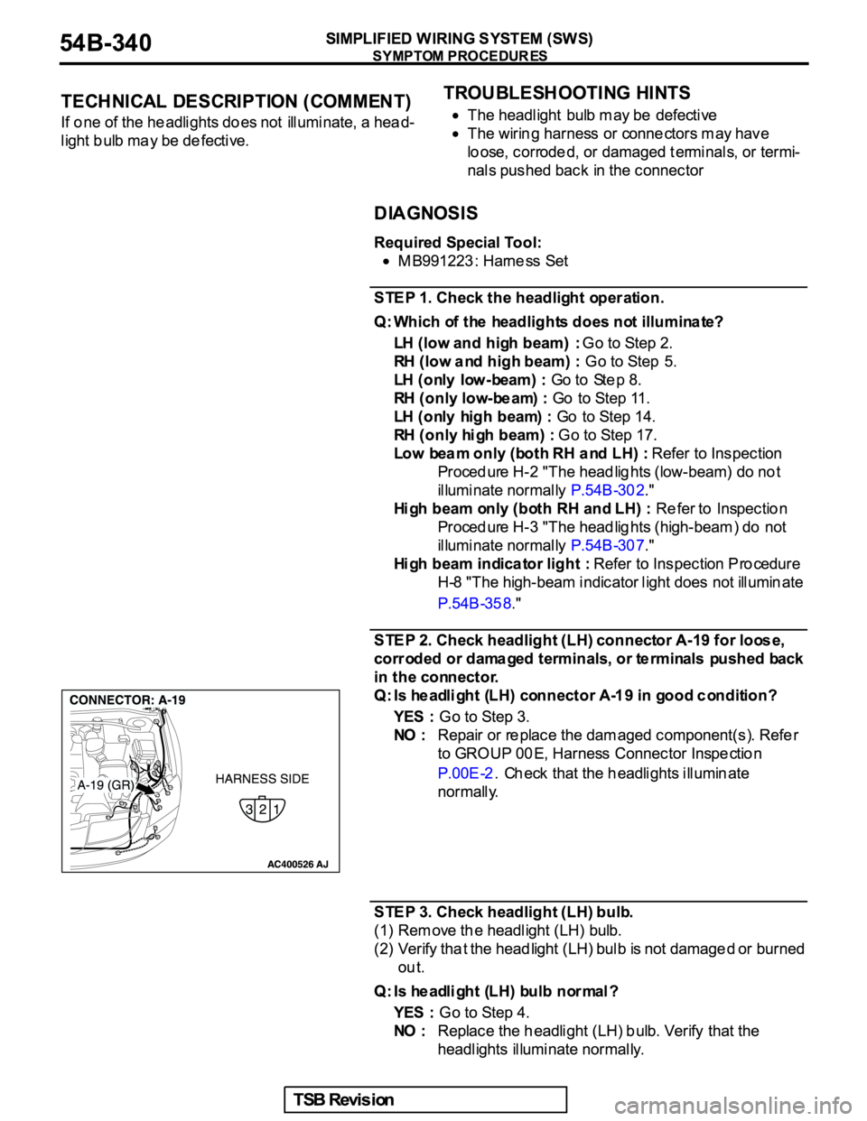 MITSUBISHI GALANT 2005  Service Repair Manual 