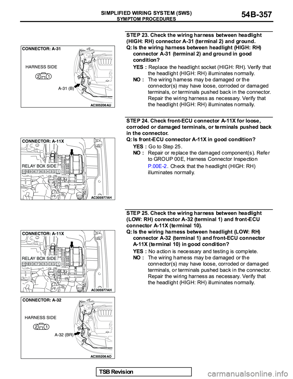 MITSUBISHI GALANT 2005  Service Repair Manual 