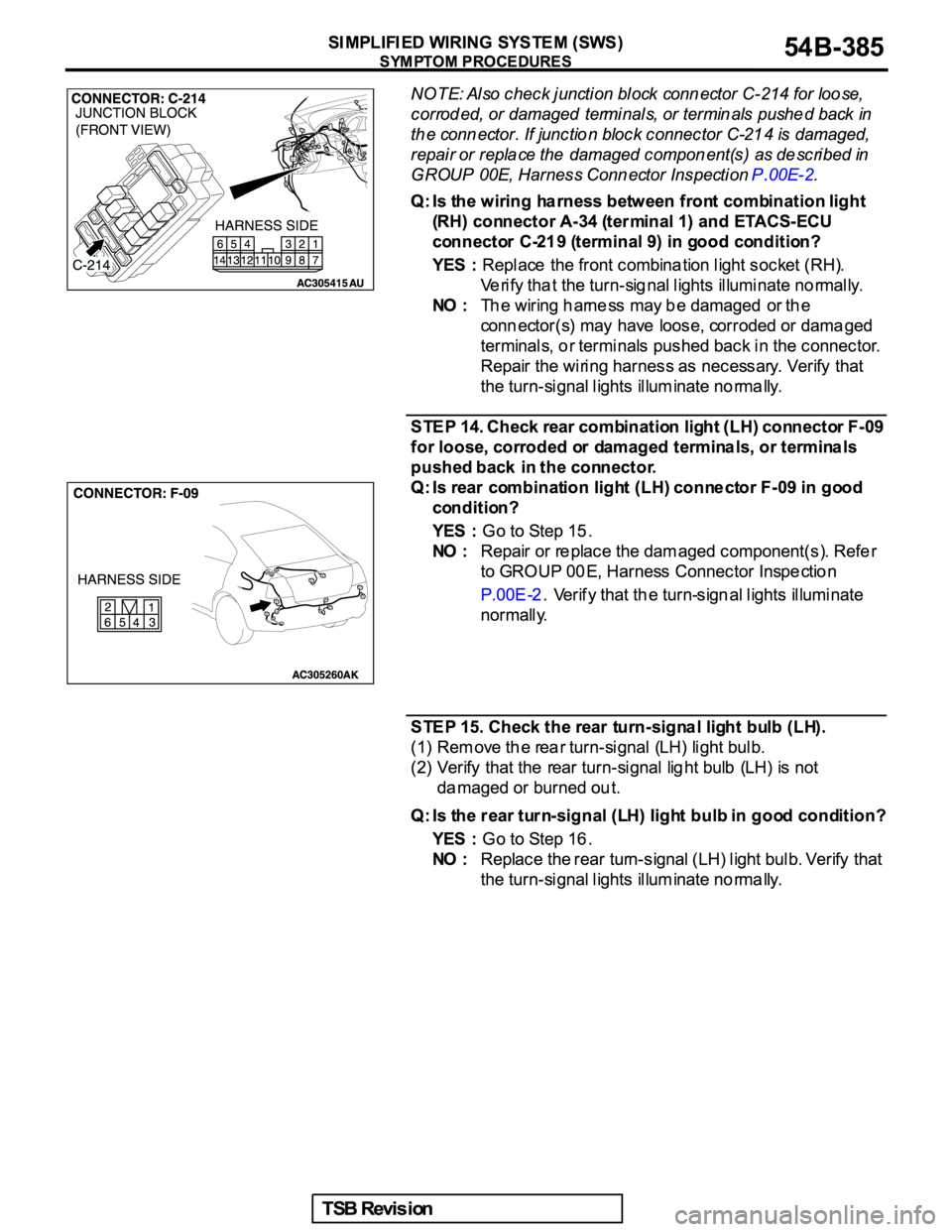 MITSUBISHI GALANT 2005  Service Repair Manual 